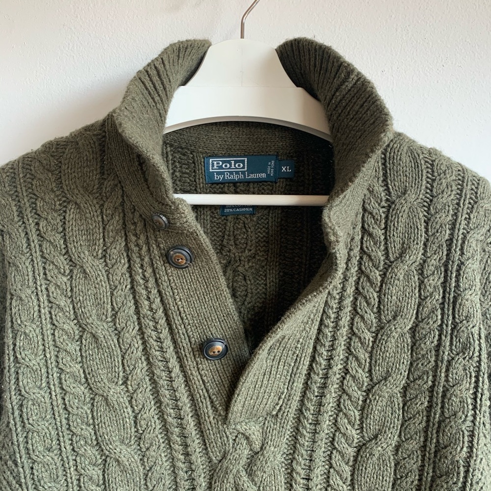 Polo by Ralph Lauren cashmere blend cardigan $115 - Picture 2 of 7